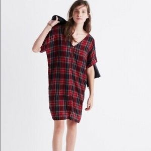 Tartan plaid Madewell dress worn twice for events